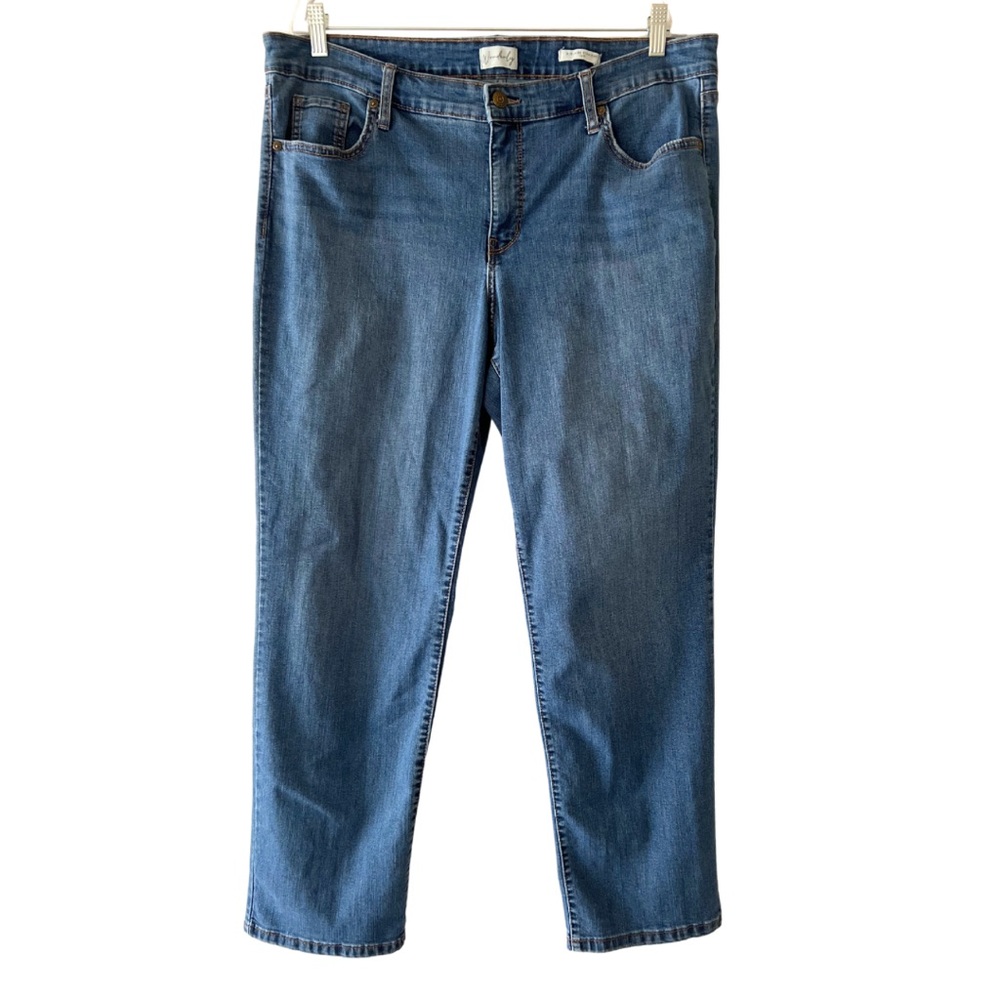 Wonderly Women’s Mid-rise Straight Leg Blue Jeans